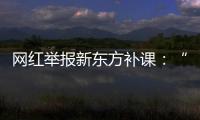 网红举报新东方补课：“我会火力全开，我会出钱让更多人去干”