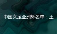 中国女足亚洲杯名单
：王霜领衔吴海燕在列