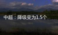 中超	：降级变为1.5个 资格附加赛中立场地比赛