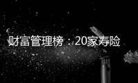 财富管理榜
：20家寿险公司，哪家更擅长管理“养老钱”和“保命钱”
？